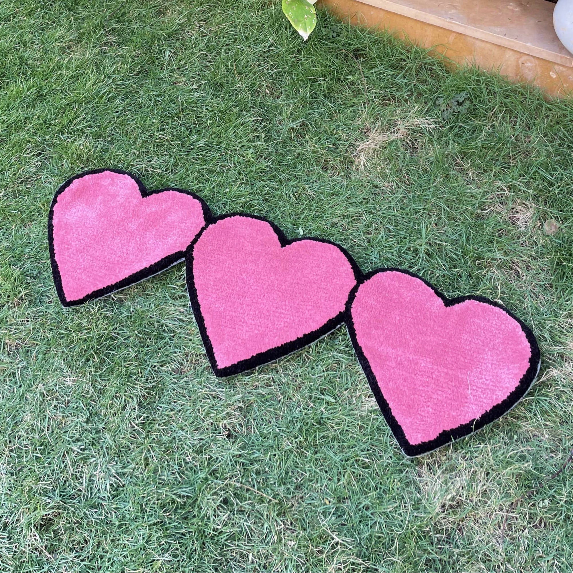 Triple Heart Tufted Rug