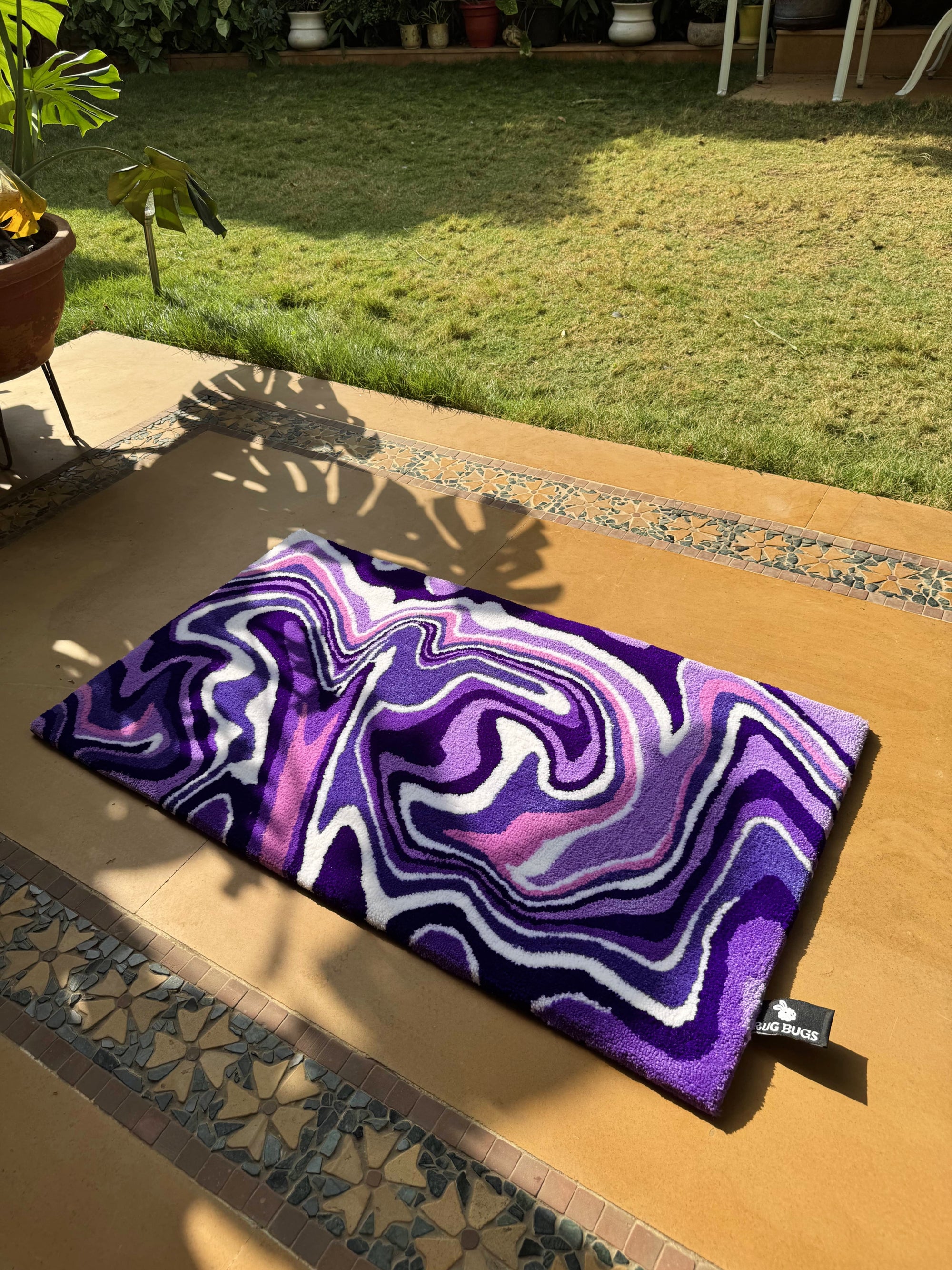 Purple Haze Tufted Rug